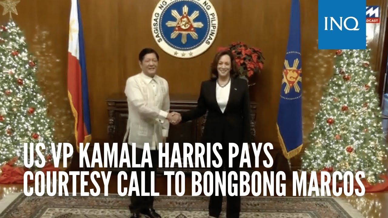 (FULL VIDEO) US VP Kamala Harris Pays Courtesy Call To Bongbong Marcos ...